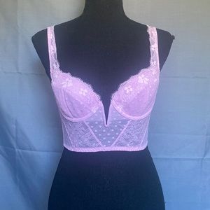NWOT Victorias Secret Dream Angels 32C Lilac Bustier Corset Bra Top